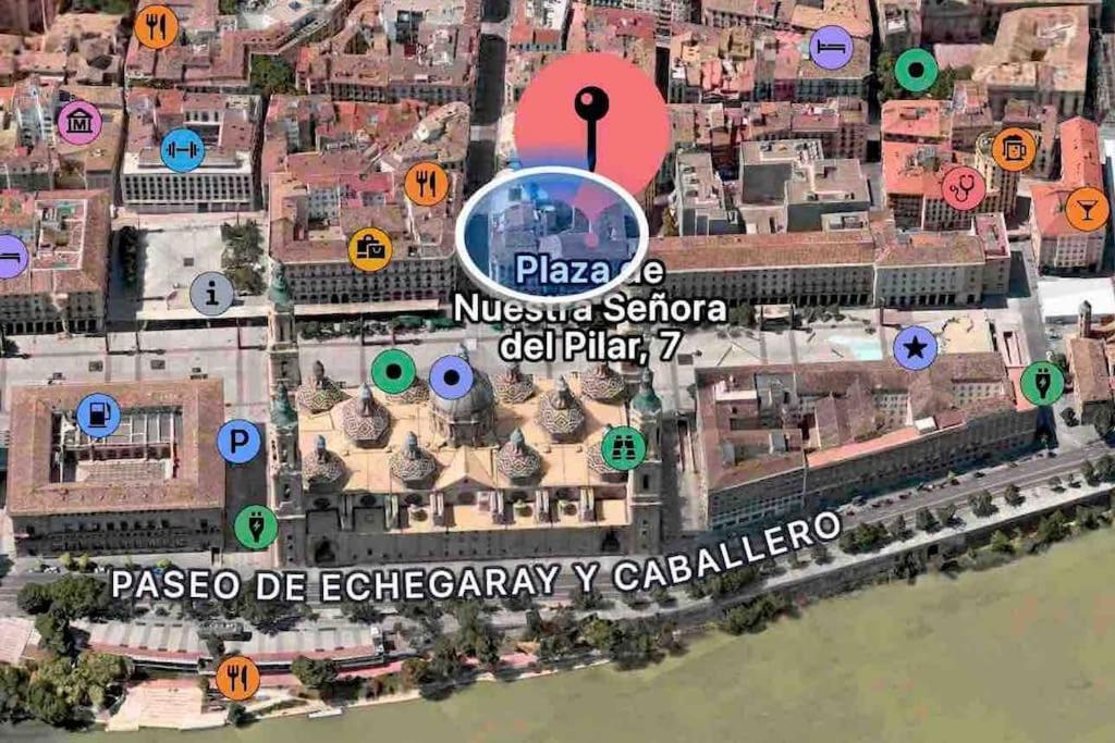 Апартаменты La Plaza Del Pilar Сарагоса Экстерьер фото